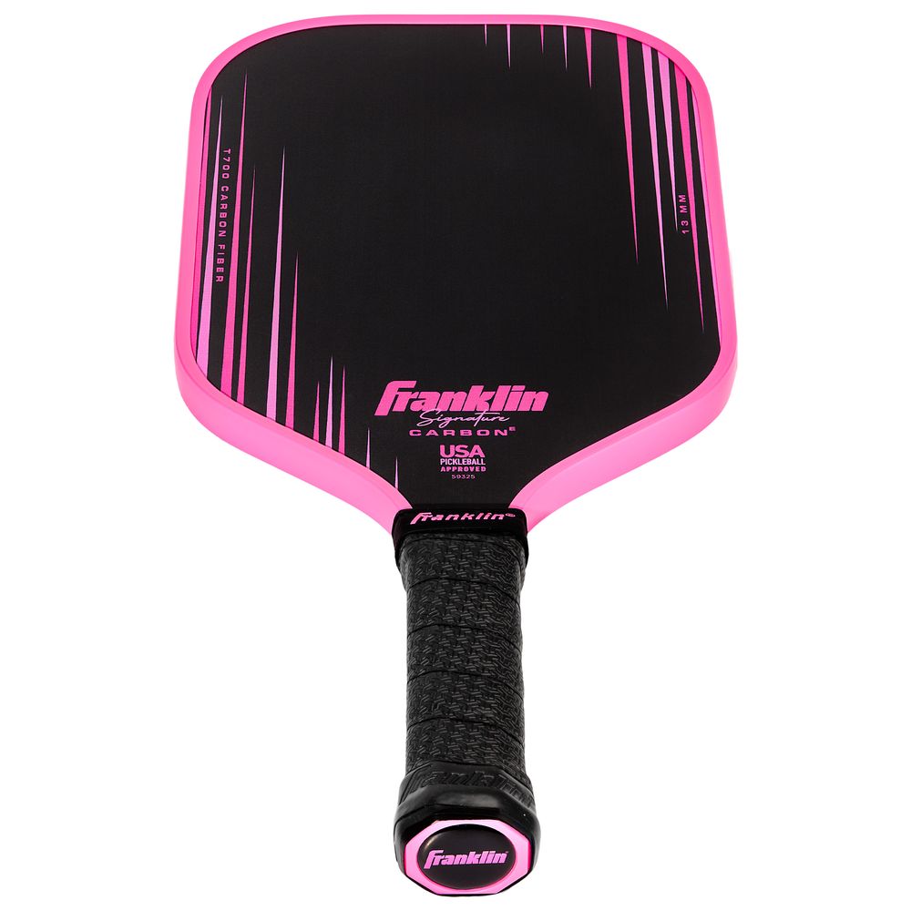 pro sportsのフランクリン Franklin ピックルボールパドル Signature Carbon Elongated シグネチャー カーボン エロンゲイティッド 13MM Pink 59325｜アングル3