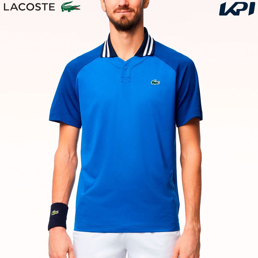 「あす楽対応」ラコステ LACOSTE テニスウェア メンズ 『ダニール・メドベージェフ』変形ポロシャツ DH7381-99-ISS 2024SS 『即日出荷』