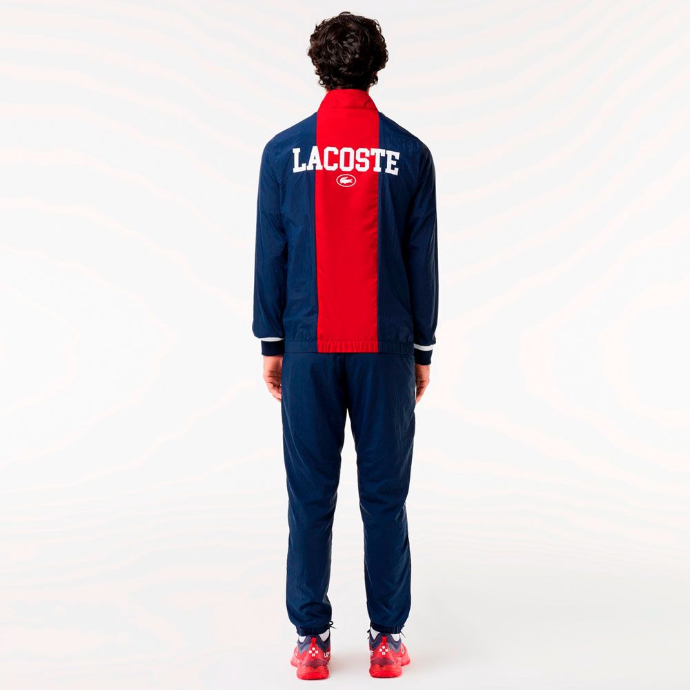 「あす楽対応」ラコステ LACOSTE テニスウェア メンズ 『ダニール・メドベージェフ』バイカラートラックスーツ WH7581-99-IRZ 2024SS 『即日出荷』 2