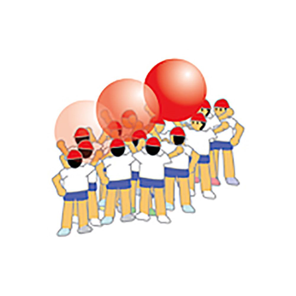 トーエイライト TOEILIGHT 学校機器設備用品 紅白大玉送リ100(2色1組) B2275