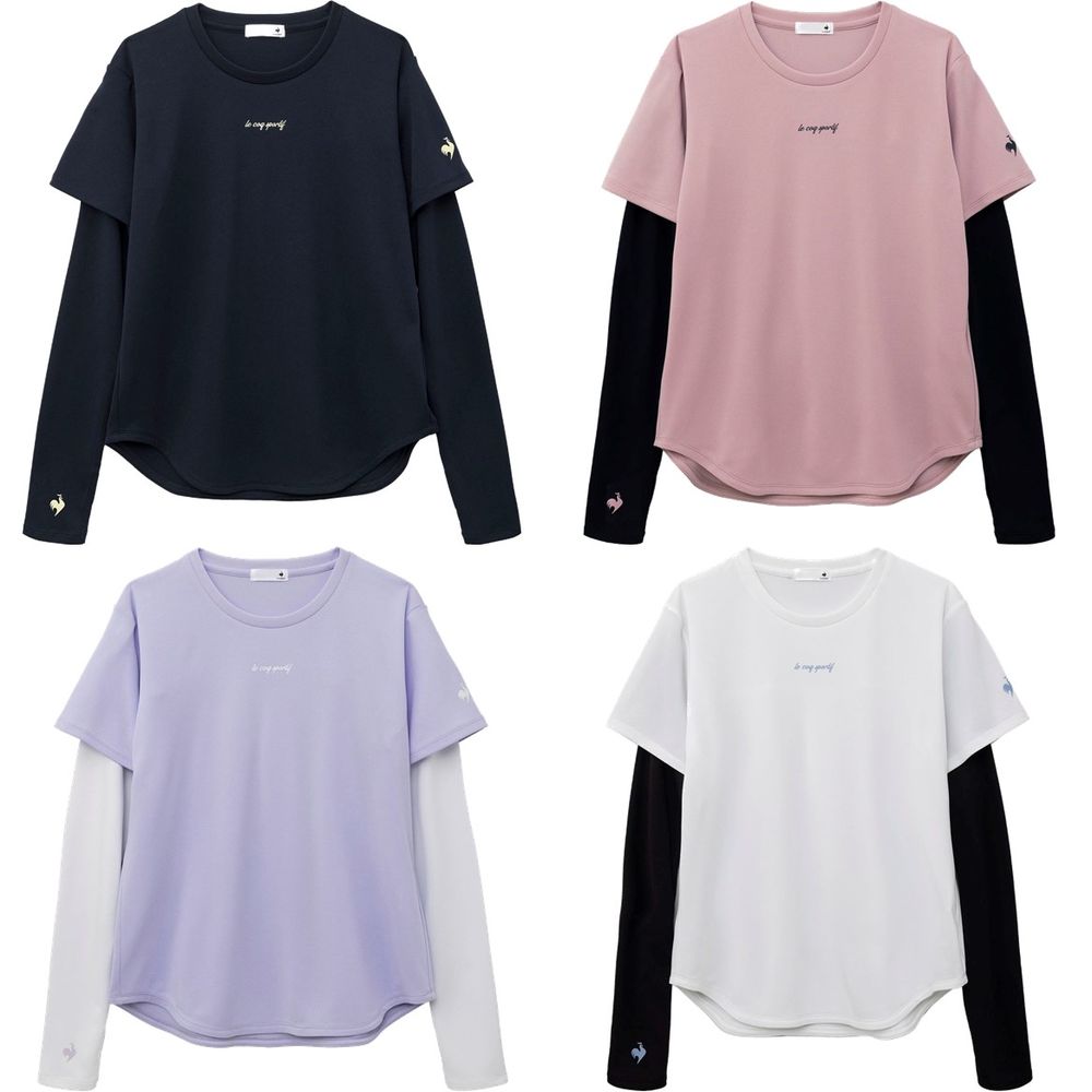 ネイビー(NV00) ピンク(PK00) パープル(PP00) ホワイト(WH00) メーカー希望小売価格はメーカーカタログに基づいて掲載しています。 「アームカバーと半袖シャツの袖の隙間から二の腕が出てしまうことを改善したい」という声から開発されたアームカバー付き半袖Tシャツ。アームカバーを半袖シャツの内側肩部分にボタンで固定でき、二の腕の露出を防ぐ仕様に。また、アームカバーを濡らして振って使用することで気化熱で-7℃の冷却効果を実現。前後で着丈を変えたラウンド型の裾が視覚効果で脚長効果を演出。日傘のように太陽の光をブロックするサンスクリーン機能を有する素材。日傘のように太陽の光をブロックする、サンスクリーンシリーズ。サンスクリーンを採用したウェアは、ジリジリした“熱さ”の原因である近赤外線をカット。着るだけでウェア内の温度上昇を抑え、クーリング機能を発揮。UV CUT(UPF50+)、吸汗速乾、ストレッチ、遮熱、SUNSCREEN。セットインスリーブのベーシックな半袖Tシャツ。運動時からデイリーユースまでおすすめ。 商品説明 素材・材質：ポリエステル100%機能：UV CUT(UPF50+)吸汗速乾、ストレッチ、遮熱、SUNSCREEN原産国：ミャンマー連邦共和国 ルコック le coq sportif マルチSP ウェア マルチSPウェア アームカバー付キ半袖Tシャツ 2026FW 2026新製品 　サイズ表はこちら