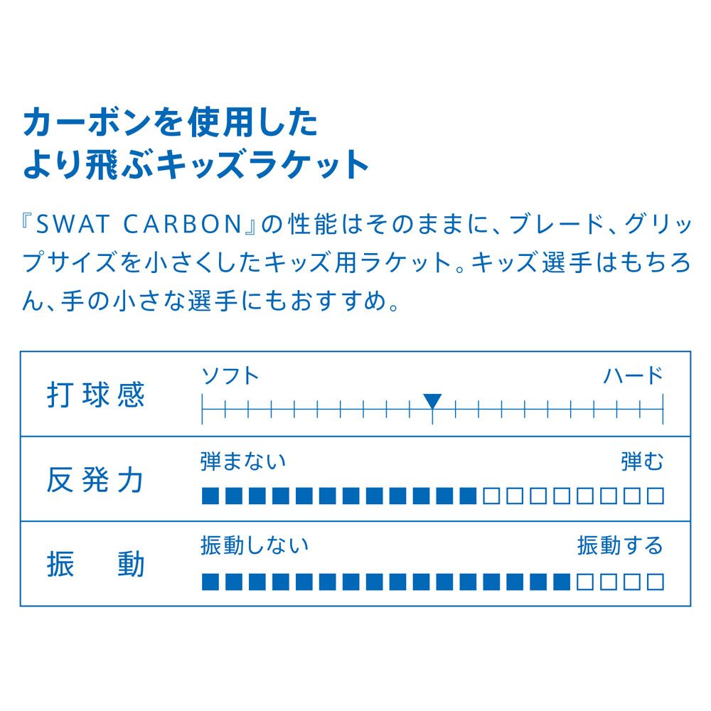 ヴィクタス VICTAS 卓球ラケット SWAT KIDS CARBON FL TSP310064