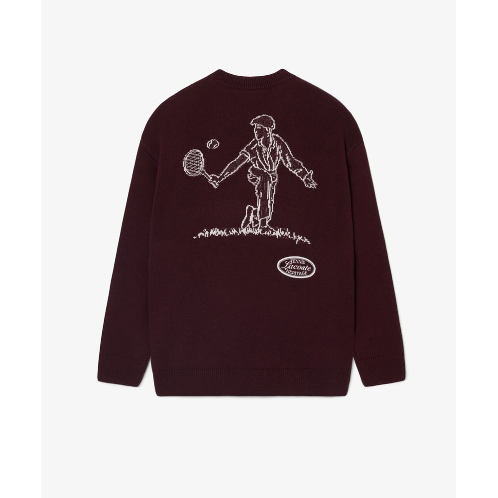 ラコステ LACOSTE テニスウェア メンズ テニスヘリテージ グラフィッククルーネッ...