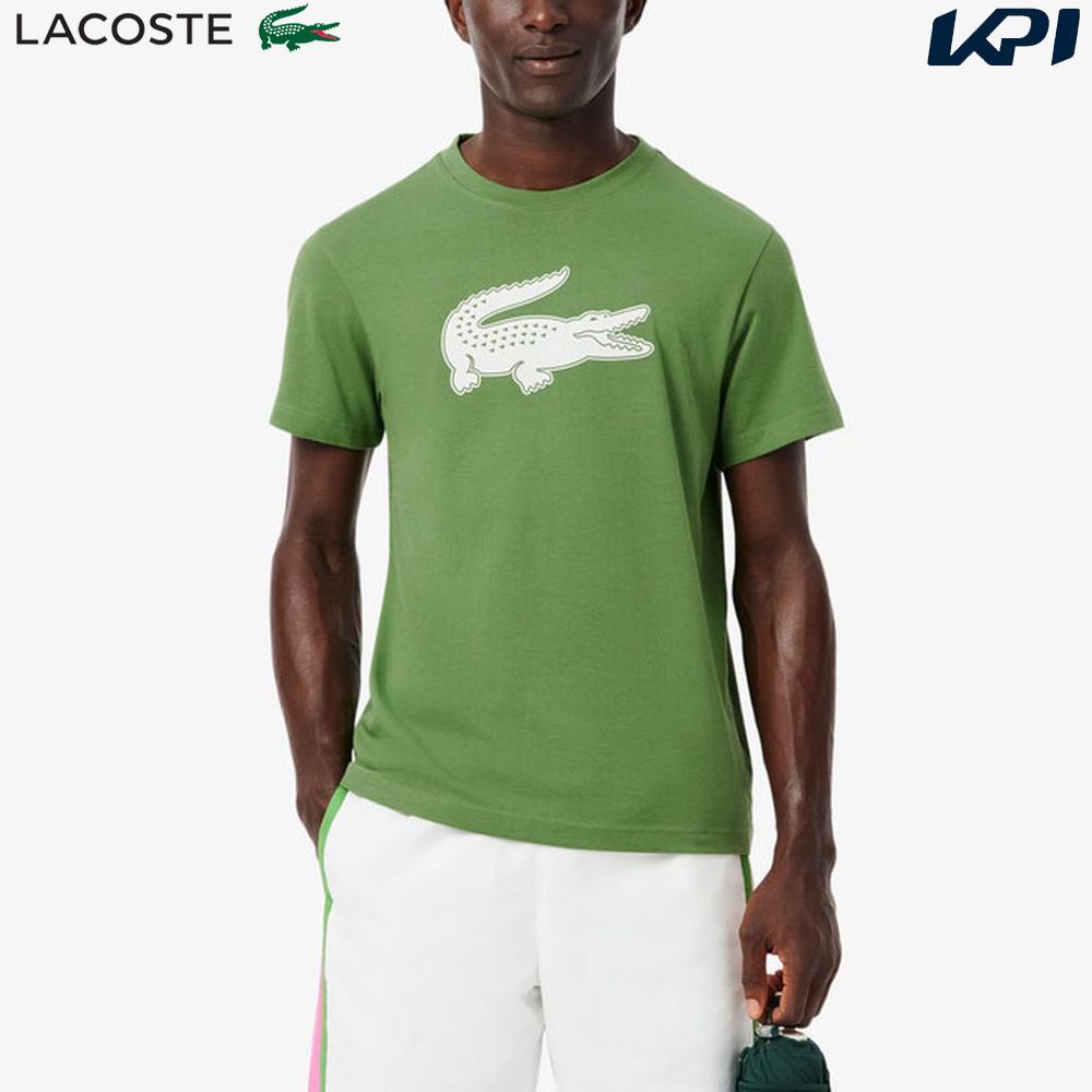 ラコステ LACOSTE テニスウェア メンズ コットンブレンドウルトラドライロゴプリントTシャツ TH2042-99-11V 2026SS「タオルキャンペーン対象」『即日出荷』