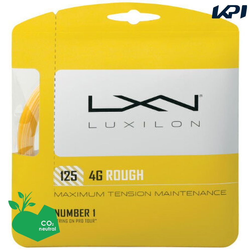 「ポスト投函便で送料無料」LUXILON ルキシロン LUXILON 4G ROUGH 125 WRZ997114 硬式テニスガット ストリング
