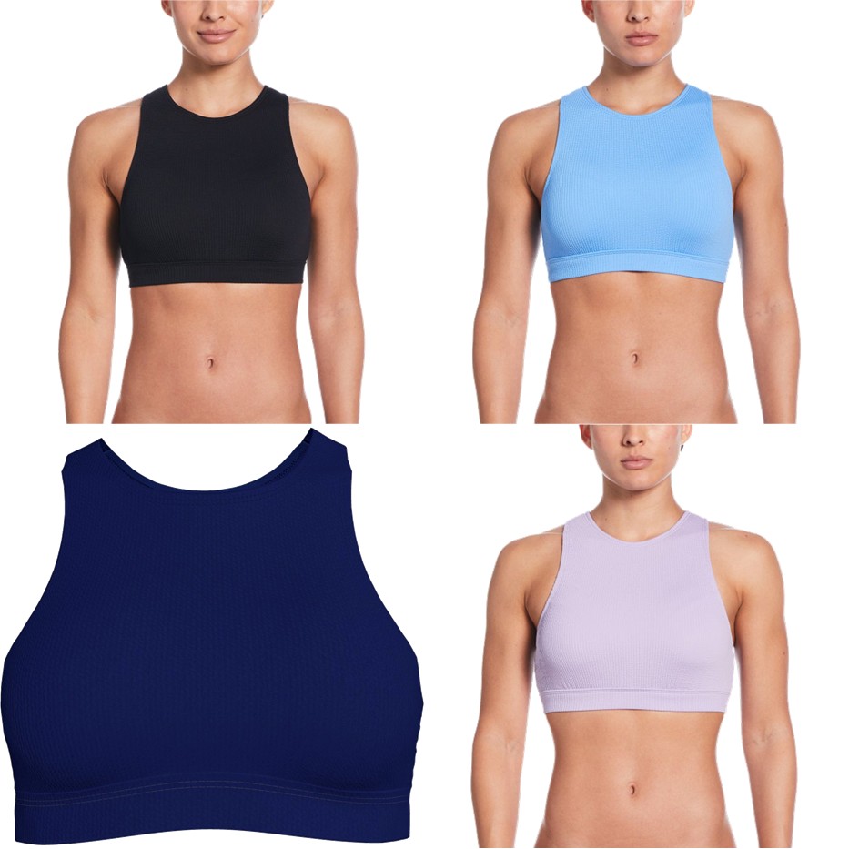 樂天商城 - ナイキ NIKE 水泳水着 レディース リブハイネックビキニトップ NESSF269