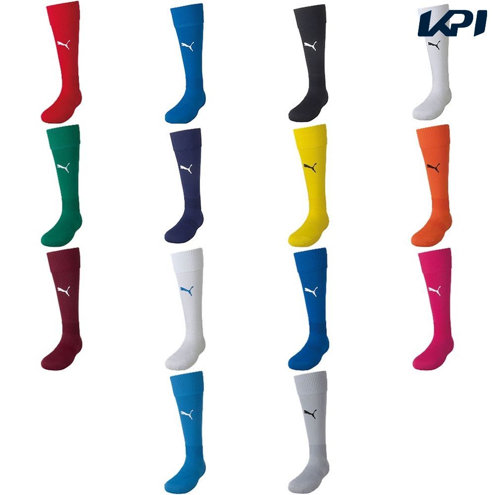 01REDーP(01) 02ELECTRIC-B(02) 03BLACK(03) 04WHITE(04) 05PEPPER-GRE(05) 06PEACOATーPU(06) 07CYBER-YELL(07) 08GOLDEN-POP(08) 09CORDOVANーP(09) 10WHITE(10) 11TEAM-ROYAL(11) 12RASPBERRYー(12) 13SAXEーWHITE(13) 14SILVERーBLA(14) メーカー希望小売価格はメーカーカタログに基づいて掲載しています。 フロントに配したプーマキャット刺繍がブランドらしさを存分にアピールするLIGAジュニアストッキング。ワントーンでまとめたシンプルなデザインは様々なアイテムと好相性。お手持ちのユニフォームやトレーニングウェアにもしっくり馴染みます。ひざをガードする履き口の折り返し。足首部分の伸縮性を高めているので、パフォーマンス中もずれにくく、心地のよいフィット感がキープできます。 商品説明 素材・材質：ポリエステル・綿・その他原産国：日本：詳細:フロントにプーマキャット刺繍、履き口に幅広リブの折り返し、履き口と足首の伸縮性を強化 プーマ PUMA サッカー アクセサリー サッカーアクセサリー LIGA ジュニア ストッキング