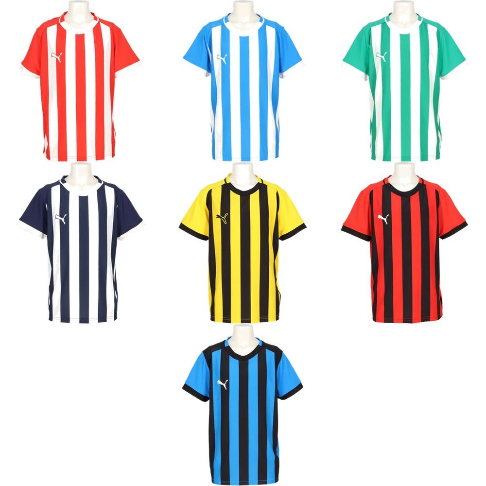 プーマ PUMA サッカーウェア ジュニア TEAMLIGA ストライプ ゲームシャツ JR 707345 2026SS