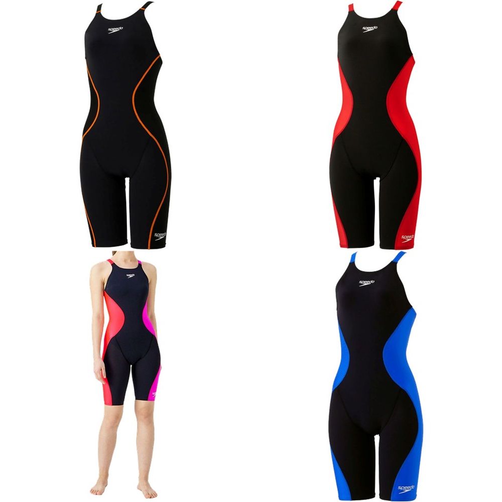 スピード Speedo 水泳水着 レディース Pro Hybrid 2 Openback Knees ...