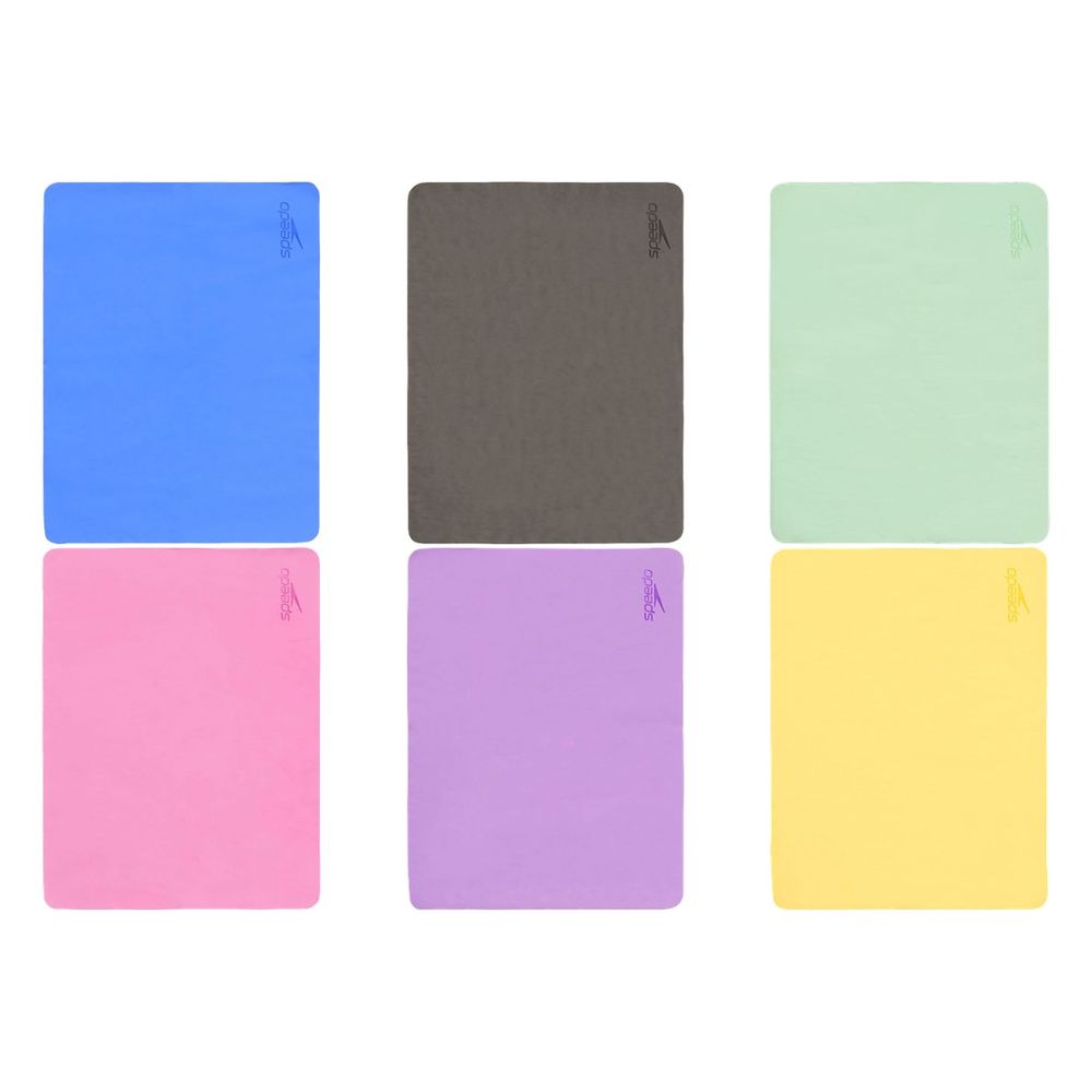 ブルー(BL) グレイ(GY) ミント(MN) ピンク(PN) パープル(PU) イエロー(YE) メーカー希望小売価格はメーカーカタログに基づいて掲載しています。 水分を素早く吸収し、絞ることで繰り返し使える機能性に優れたセームタオル。PVA素材にハニカムエンボス加工を施すことで、肌あたりがよりなめらかにアップデートされています。薄く軽量で扱いやすく、全身を快適に拭き取れる設計。ボトル付きで持ち運びにも便利で、鮮やかなカラーとロゴデザインも魅力。プール後のトレーニングやエクササイズに最適なアイテムです。 商品説明 素材・材質：PVA FORM原産国：中国 スピード Speedo 水泳 タオル 水泳タオル セームタオル(M) 2026新製品