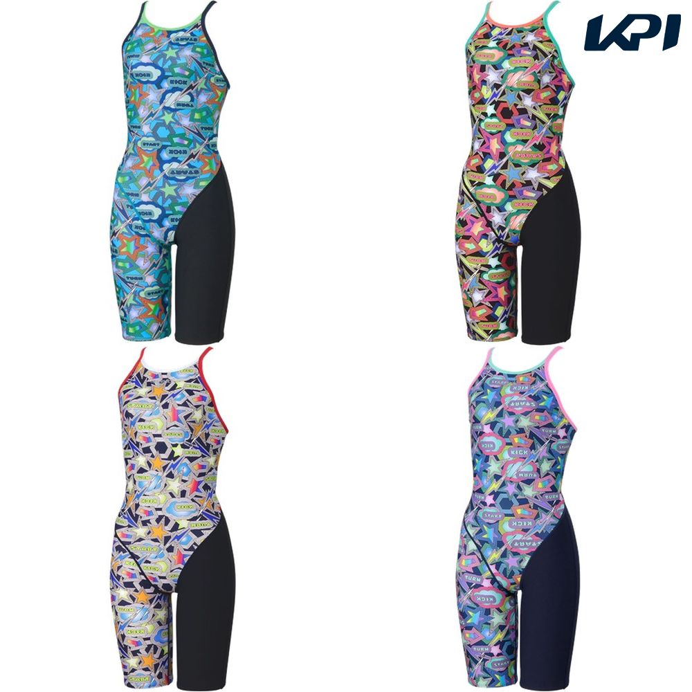 スピード Speedo 水泳水着 レディース Sparkling Boom TurnS Kneeskin STW12556