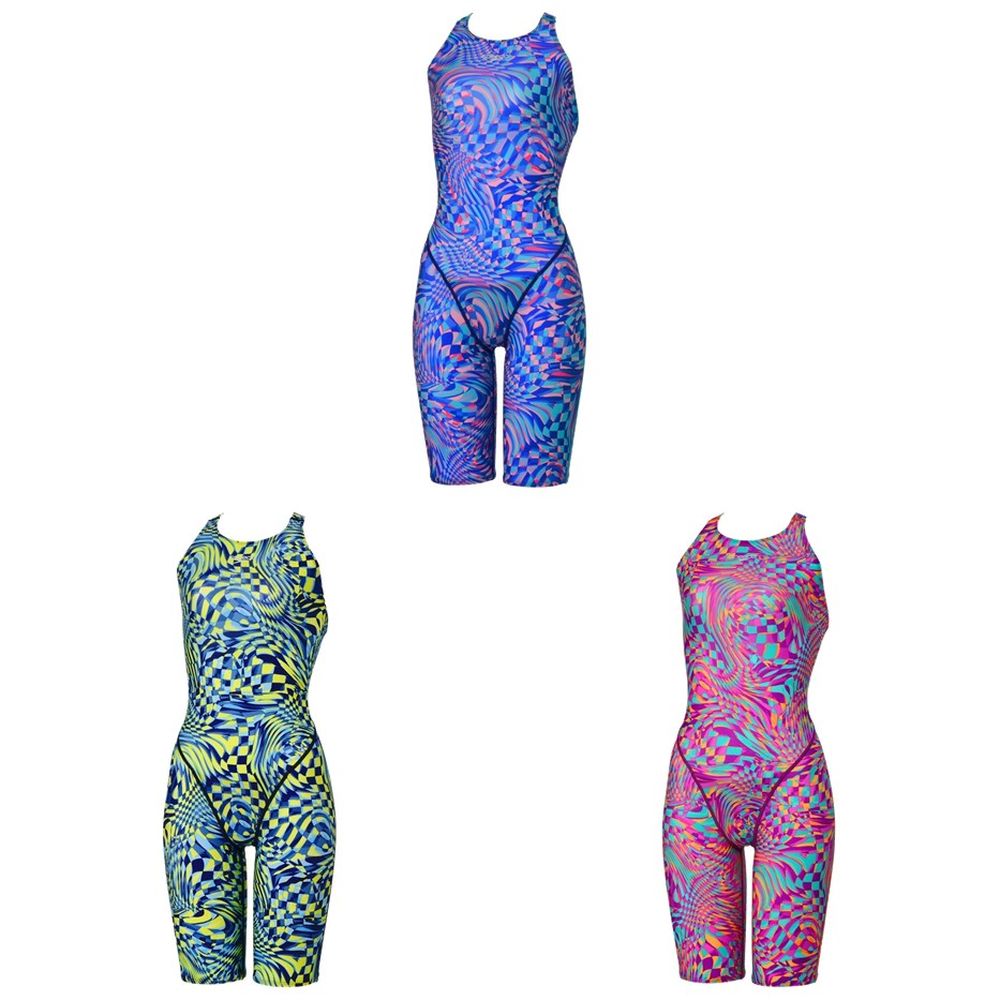 スピード Speedo 水泳水着 レディース フレックスシグマニューセミオープンバックニースキン3 / FLEX SV S-OP KNEE3 SCW12607F