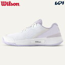 ウイルソン Wilson テニスシューズ レディース INTRIGUE PRO IW Wh/Lavender イントリーグ プロ オールコート用 WRS3358...