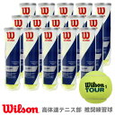 【SDGsプロジェクト】Wilson(ウイルソン)「TOUR STANDARD(ツアー・スタンダード) 1箱(15缶) WRT103800」テニスボール『即日出...