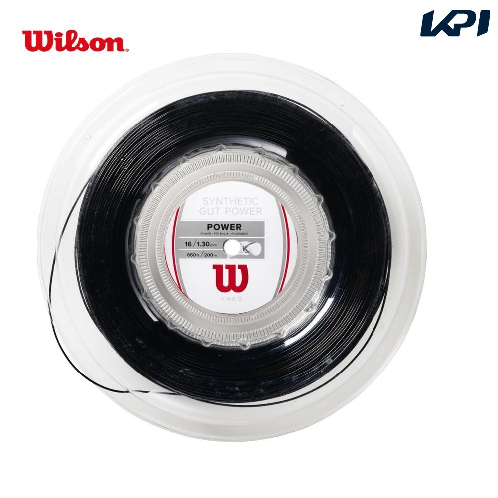 ウイルソン Wilson テニスガット・ストリング SYNTHETIC GUT POWER 16 REEL BK シンセティックガット ..