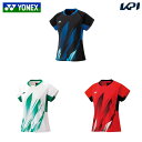 ヨネックス YONEX ソフトテニスウェア レディース ゲームシャツ 20885 2025SS