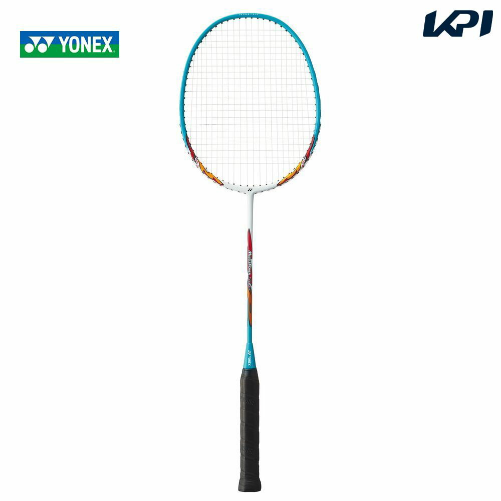 「ガット張り上げ済み」ヨネックス YONEX バドミントンラケット マッスルパワー5LT MP5LTG-682 ホワイト/ターコイズ