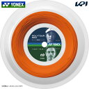 ヨネックス YONEX テニスガット・ストリング ポリツアーレブ120 200mロール PTR120R2