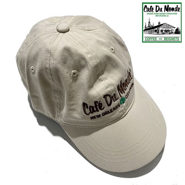 Cafe Du Monde City Park Oak Hat　オリジナルロゴキャップ 【cdm004-beige】