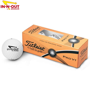 In-N-Out Burger TITLEIST GOLF BALLS インアンドアウトバーガー タイトリスト ゴルフボール【sku992-ball】【お取り寄せ商品】