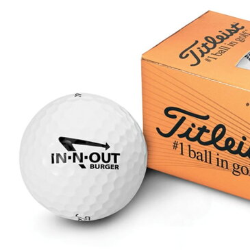 In-N-Out Burger TITLEIST GOLF BALLS インアンドアウトバーガー タイトリスト ゴルフボール【sku992-ball】【お取り寄せ商品】