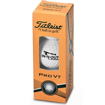 In-N-Out Burger TITLEIST GOLF BALLS インアンドアウトバーガー タイトリスト ゴルフボール【sku992-ball】【お取り寄せ商品】