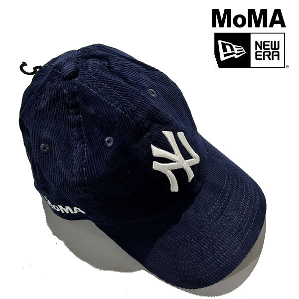 MoMA NY Yankees 9TWENTY Corduroy Adjustable Baseball Cap　ヤンキース ニューエラ MoMA限定 コーデュロイ キャップ Navy【25852-navy】ms