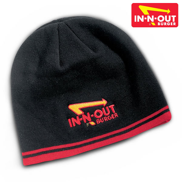 楽天ProssimoIn-N-Out Burger　BLACK BEANIE インアンドアウトバーガー オリジナル ロゴビーニー【g71975-grey】【お取り寄せ商品】