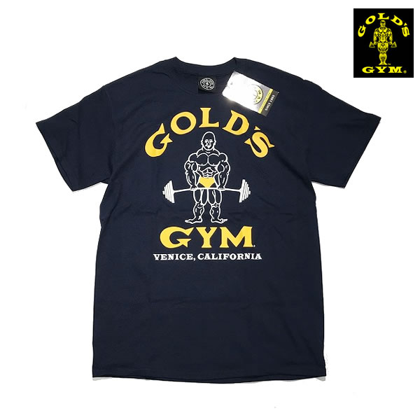 GOLD GYM LOGO Tee ゴールドジム ベニス店限定 Tシャツ NAVY【00208502-navy】