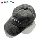 DELTA Washed Twill Cap　デルタ オフィシャル ウォッシュド ツイル ロゴ キャップswqmna