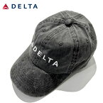 DELTA Washed Twill Cap　デルタ オフィシャル ウォッシュド ツイル ロゴ キャップ【dlt001-blk】swqmna