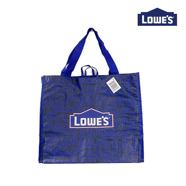 LOWE'S Reusable Shopping Bag ロウズ リザーブル ショッピングバッグ エコバッグ トートバッグ【7515300296-blue】【サイズ超過の為メール便不可】m
