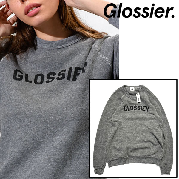 Glossier Sweatshirt グロッシアー オリジナル スウェットシャツswnq