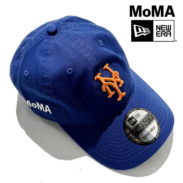 MoMA Design NY Mets Adjustable Baseball Cap ニューヨークメッツ ニューエラ MoMA限定キャップ 【162680-blue】m