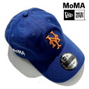 MoMA Design NY Mets Adjustable Baseball Cap ニューヨークメッツ ニューエラ MoMA限定キャップ 【162680-blue】m