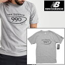 new balance 990 Tee ニューバランス 990 ロゴ Tシャツ【mt121921-grey】mns