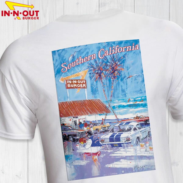 In-N-Out Burger　1992 AT THE BEACH T-SHIRT　インアンドアウトバーガー オリジナルプリントTシャツ