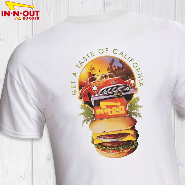 楽天ProssimoIn-N-Out Burger　1993 TASTE OF CALIFORNIA　インアンドアウトバーガー オリジナルプリントTシャツ【sku107-wht】【お取り寄せ商品】