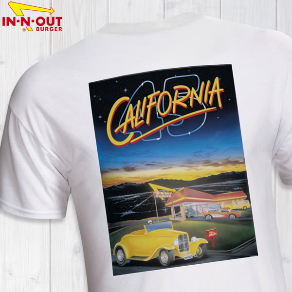 楽天ProssimoIn-N-Out Burger　1994 45TH ANNIVERSARY　インアンドアウトバーガー オリジナルプリントTシャツ【sku114-wht】【お取り寄せ商品】