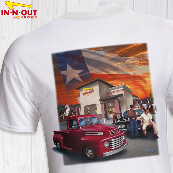 In-N-Out Burger　2011 TEXAS インアンドアウトバーガー オリジナルプリントTシャツ