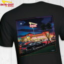 In-N-Out Burger 2013 NOW AND THEN BLACK インアンドアウトバーガー オリジナルプリントTシャツ【sku135-blk】【お取り寄せ商品】