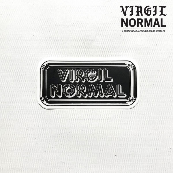 ヴァージルノーマル/Virgil Normal/オリジナルステッカー/vn004-white