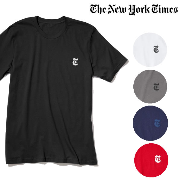 New York Times “T” Shirt　ニューヨークタイムズ オリジナル ロゴ クルーネックTシャツ【wh1370-all】【取寄商品】