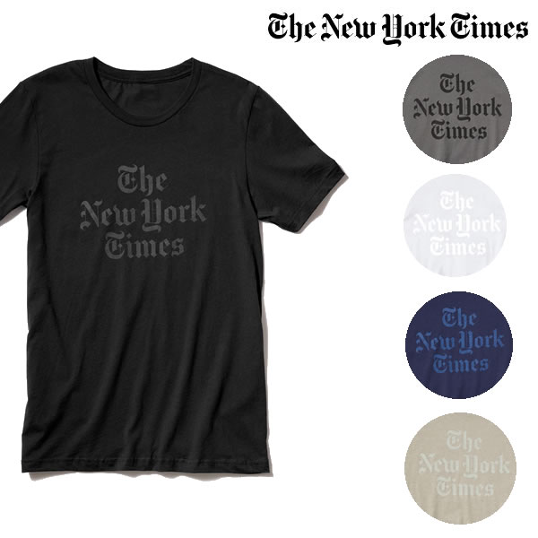 楽天ProssimoNew York Times Stacked Logo Shirt　ニューヨークタイムズ オリジナル ロゴ クルーネックTシャツ【wh1600-all】【取寄商品】
