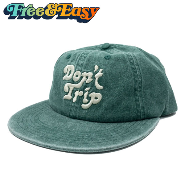 楽天ProssimoFree&Easy フリーアンドイージー Don't Trip Washed Hat キャップ【ht099-green】【お取り寄せ商品】