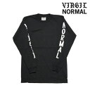 ヴァージルノーマル/Virgil Normal/ロングスリーブT/Long Sleeve Shop T-shirt/BLACK/vn002-black