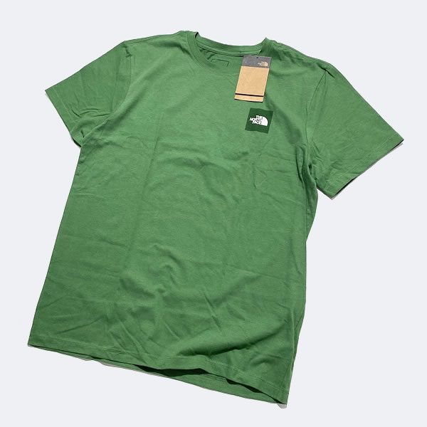 The North Face BOX LOGO TEE ノースフェイス USAモデル メンズ　ボックスロゴ Tシャツ 【9411201808-grn】