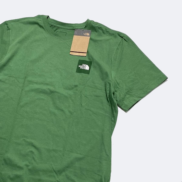 The North Face BOX LOGO TEE ノースフェイス USAモデル メンズ　ボックスロゴ Tシャツ 【9411201808-grn】