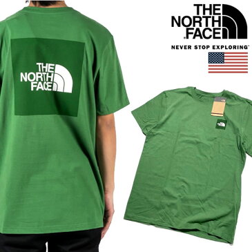 The North Face BOX LOGO TEE ノースフェイス USAモデル メンズ　ボックスロゴ Tシャツ 【9411201808-grn】