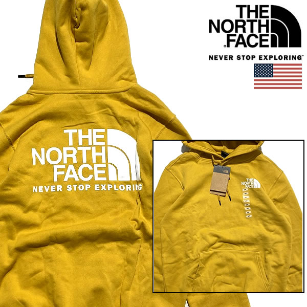 The North Face Throw Back Pullover Hoodie ノースフェイス USAモデル メンズ プルオーバーパーカー【9544080523-gld】